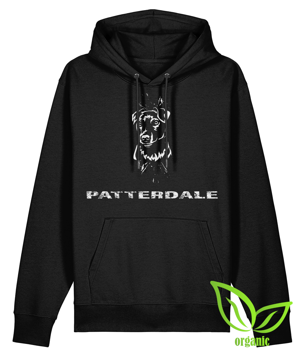 Black patterdale unisex hoodie