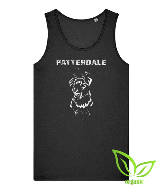 Men’s Black Patterdale Organic Cotton Tank Top Lightweight Sleeveless Vest