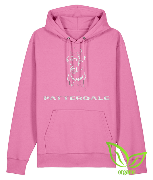 Pink patterdale unisex hoodie