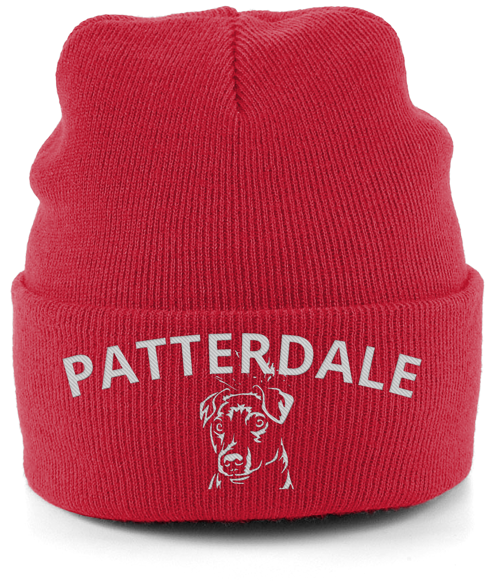 Red Patterdale Unisex Beanie