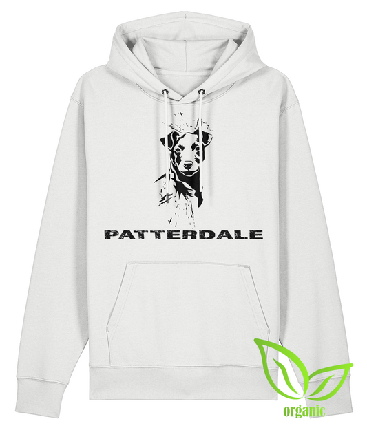 White patterdale unisex hoodie